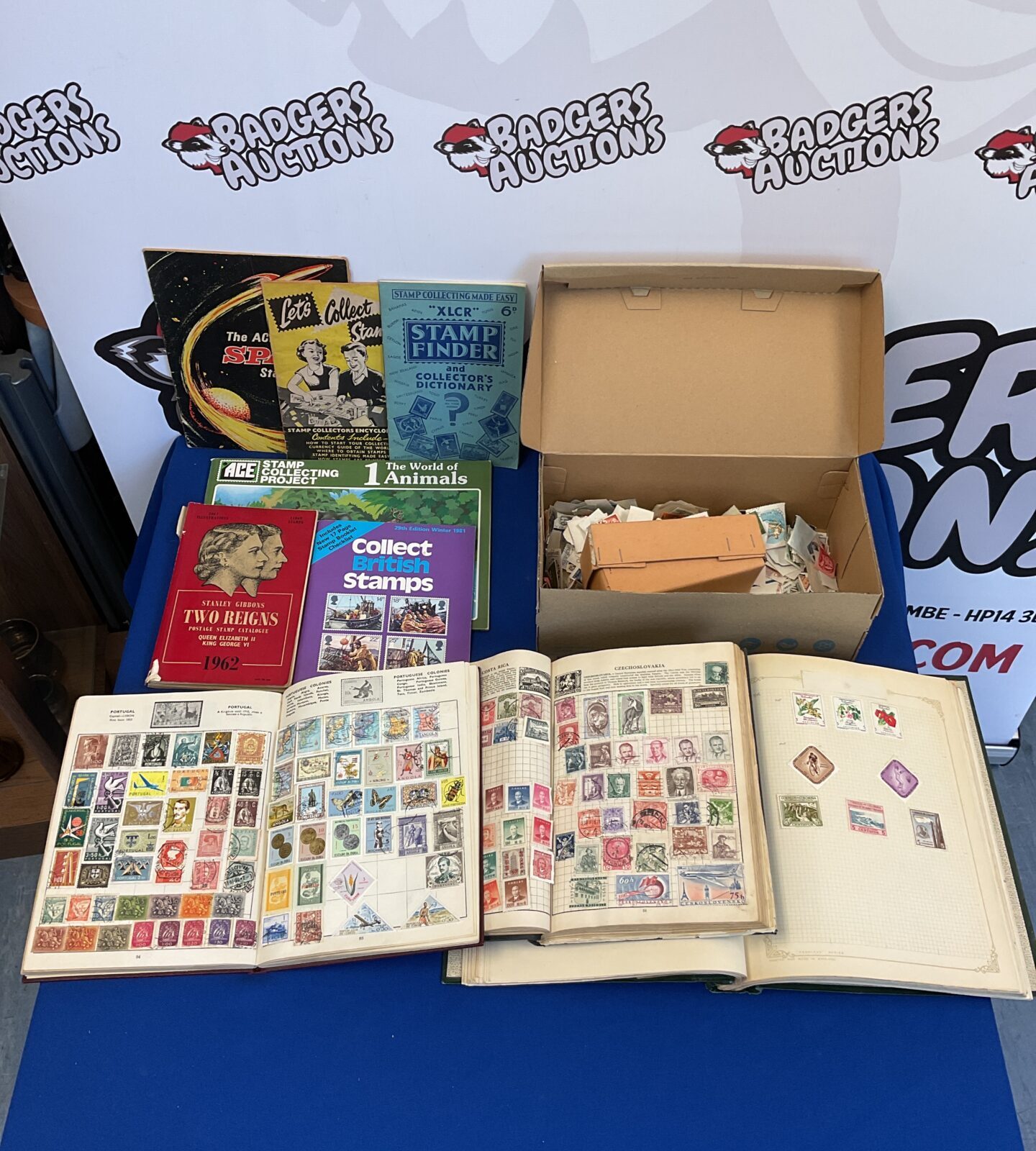 Collection of stamps in albums & loose