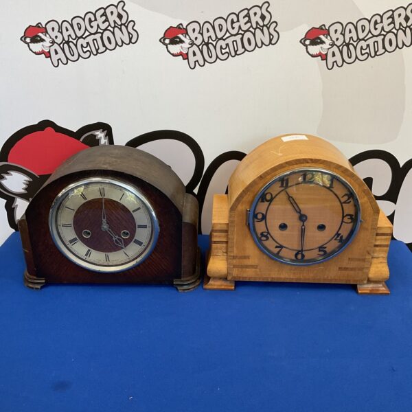 two striking mantle clocks inc haller & smiths