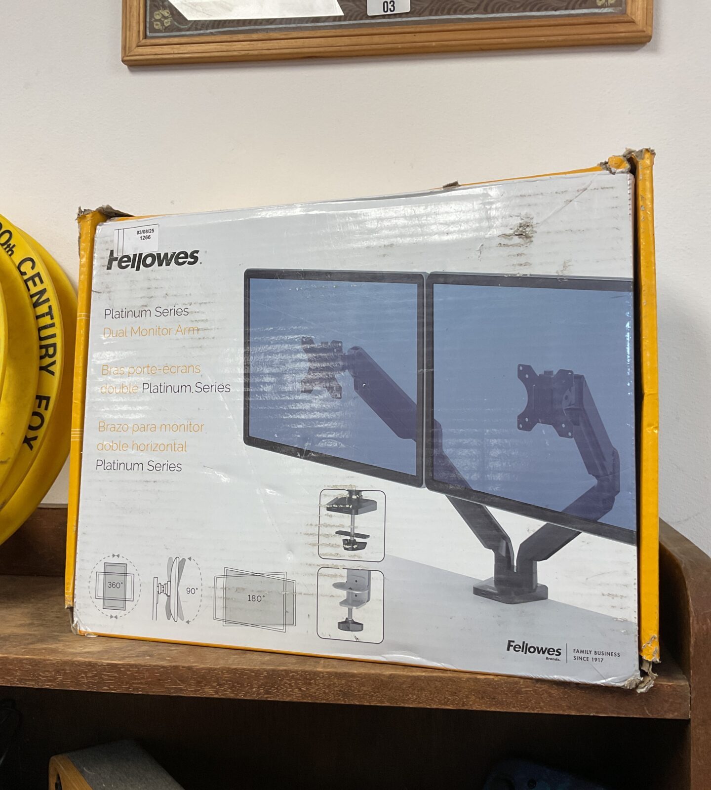 Fellowes platinum series dual monitor arm