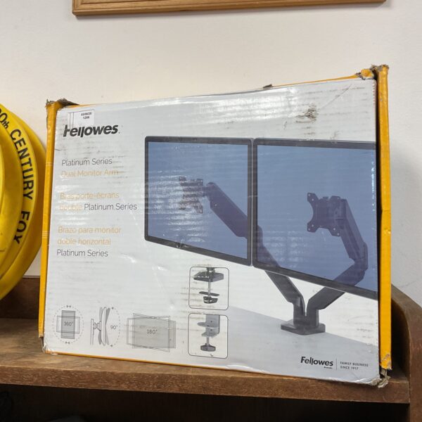Fellowes platinum series dual monitor arm
