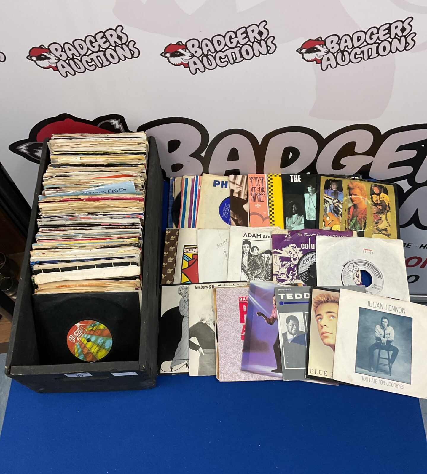 Collection of 7” single vinyl records Including the police