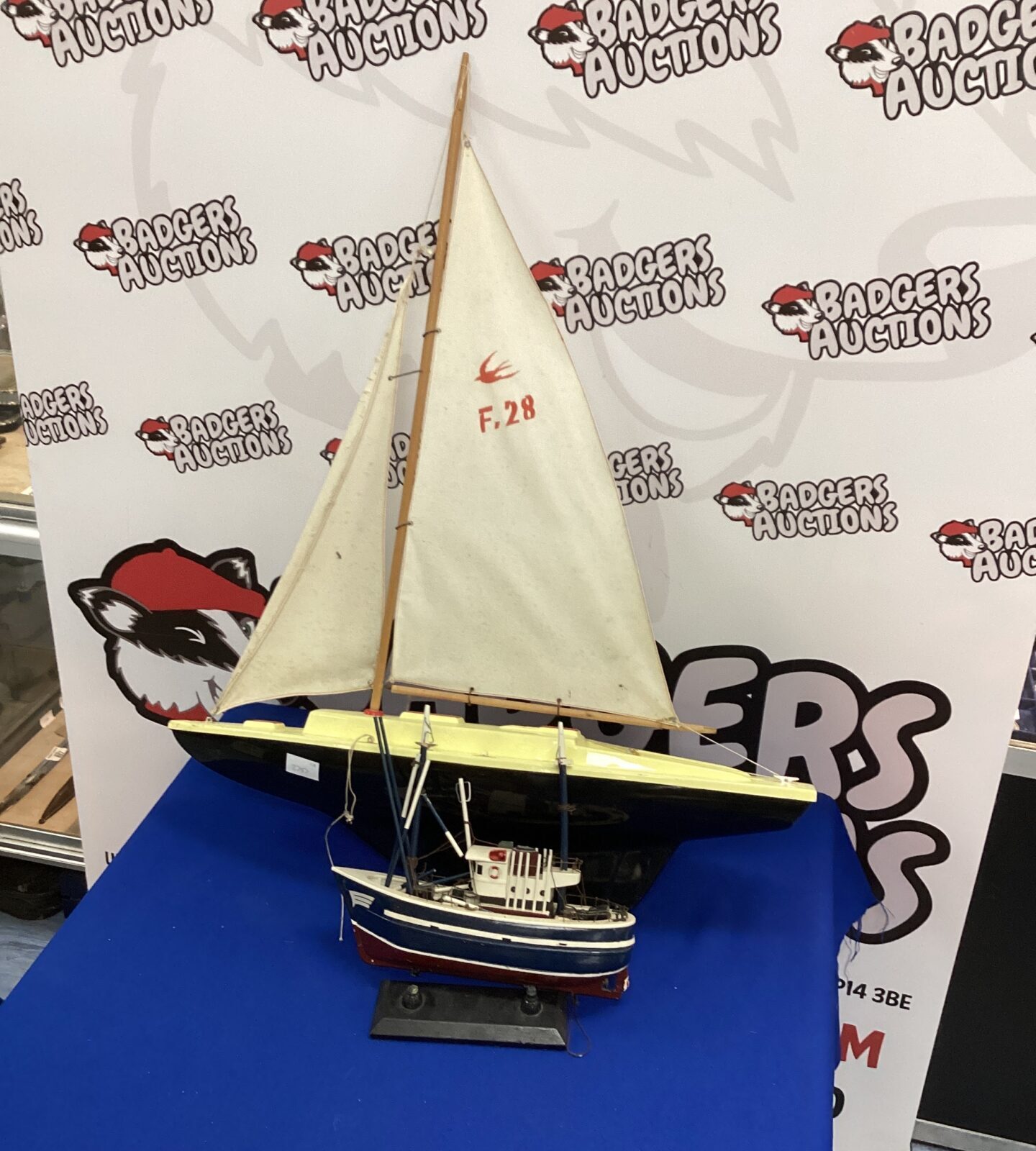 Model boat and Yacht