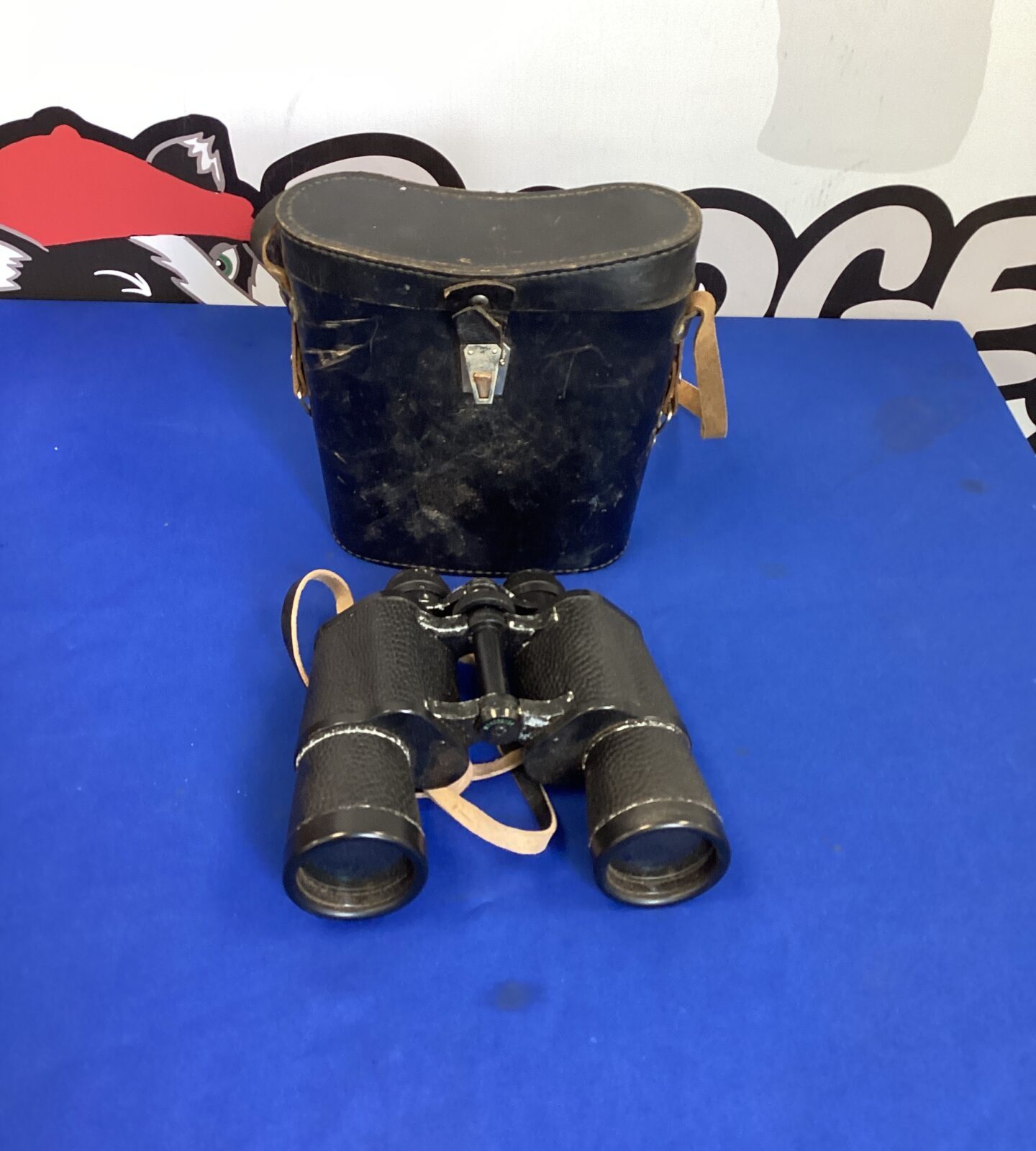 Pair of Russian made Binoculars 7x50 with leather carry case