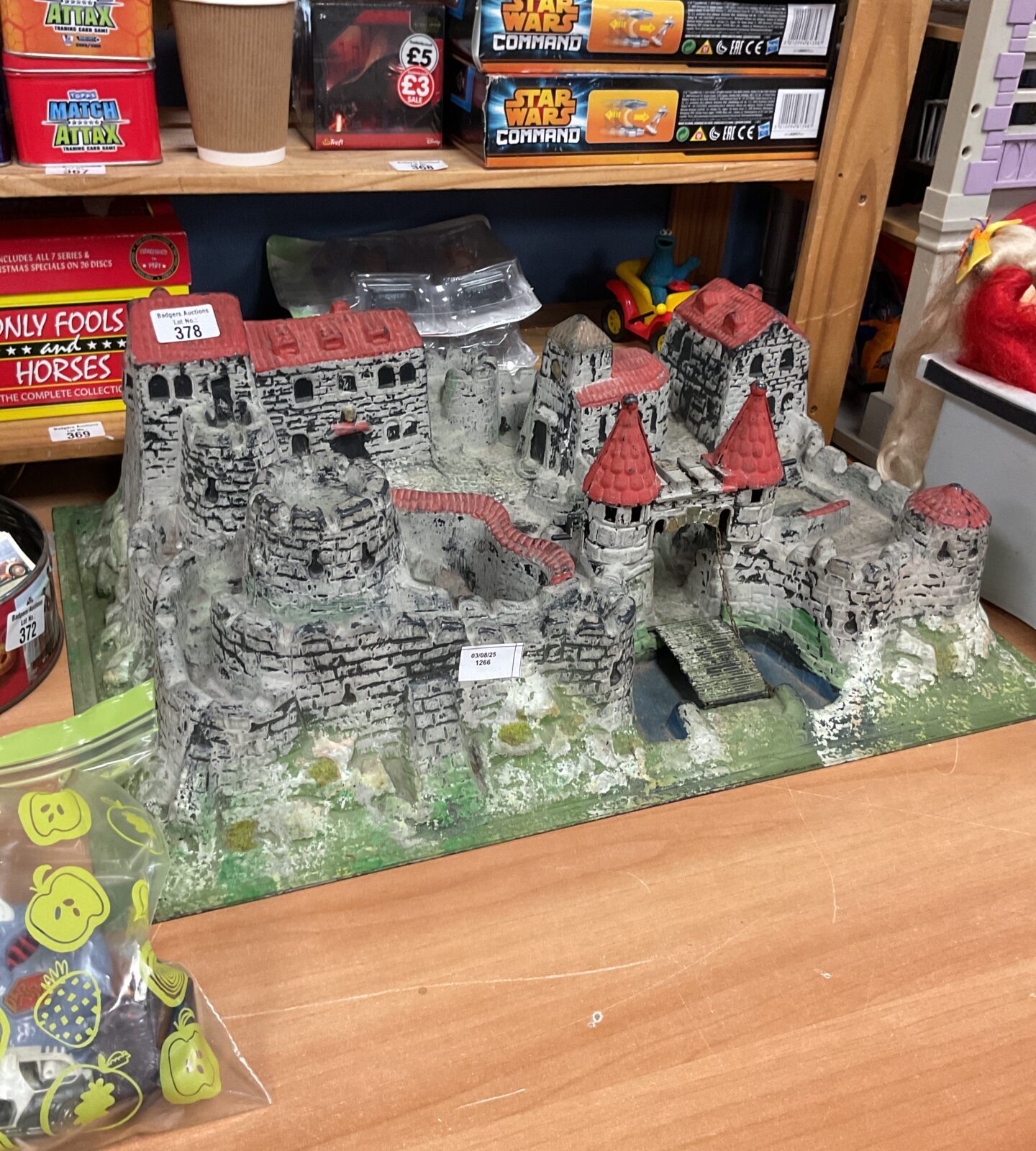 Vintage medieval castle playset