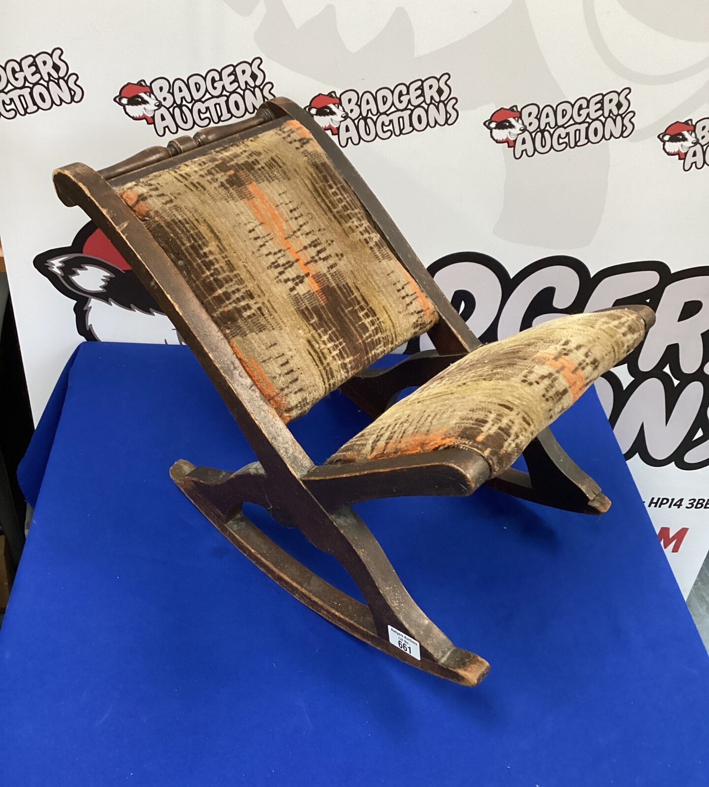 1920s Victorian Rocking Gout Stool