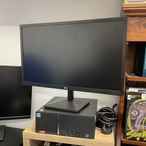 Lenovo intel core i5 10th gen computer working with lg monitor