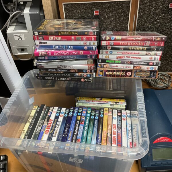 Collection of dvd movies including moulin rouge boxset