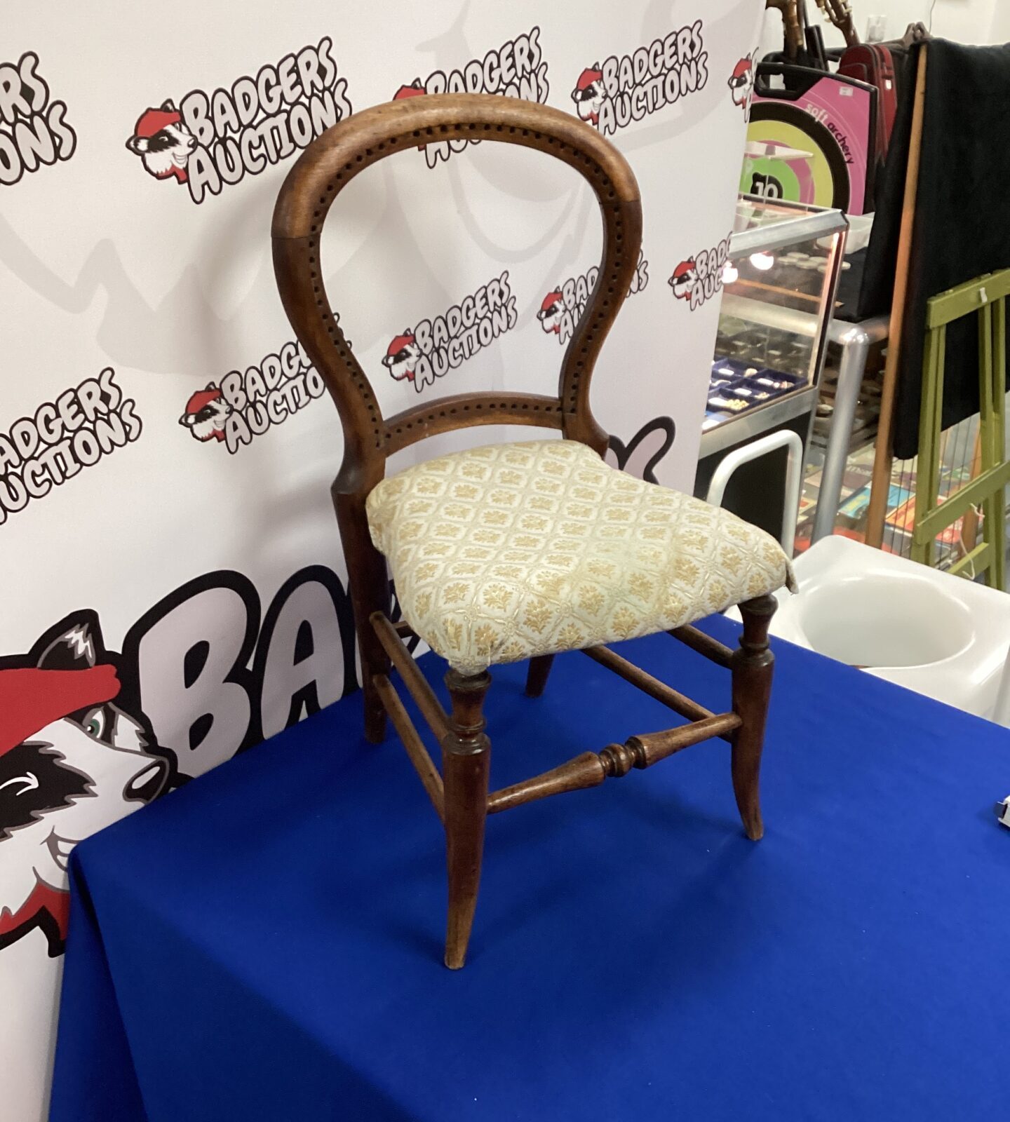 Antique Childs Balloon Back Chair