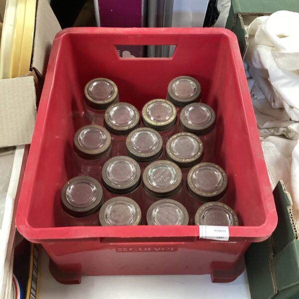 Box of vintage kilner jars