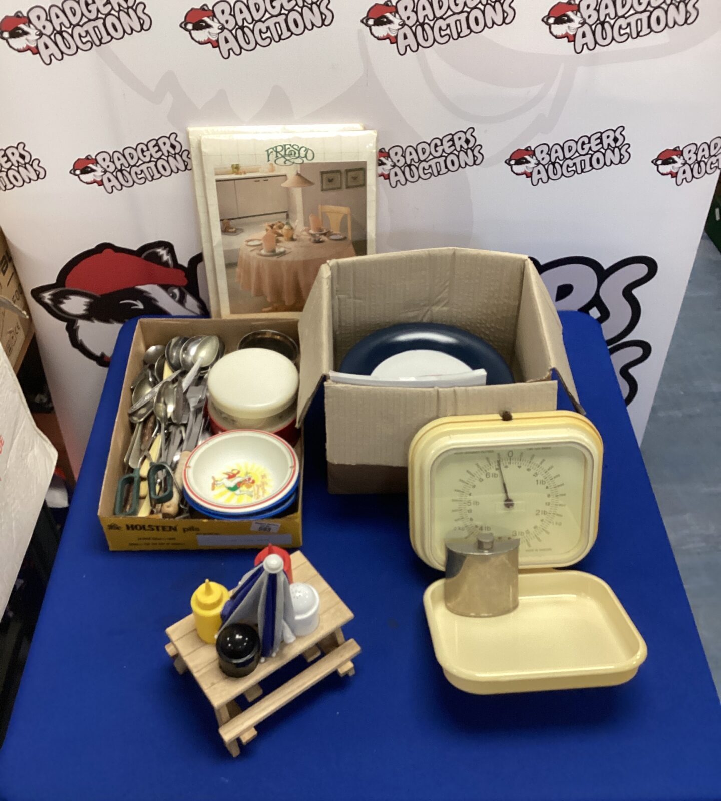 two boxes of kitchenware