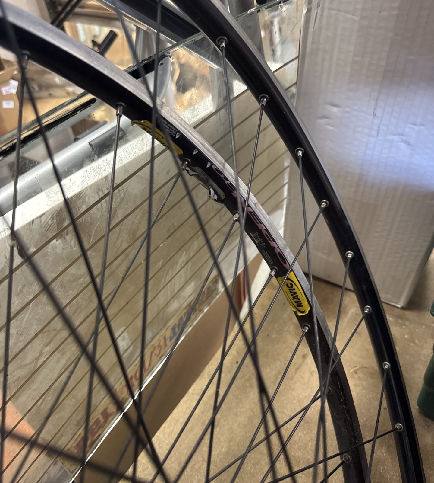 Pair of fulcrum racing sport & mavic open pro bicycle wheels - Image 3