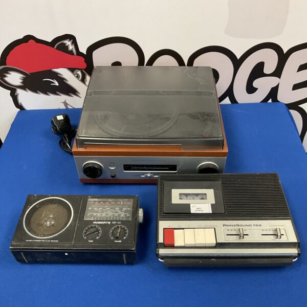 Robert rp10 radio with prinzsound tr8 cassette deck & record player