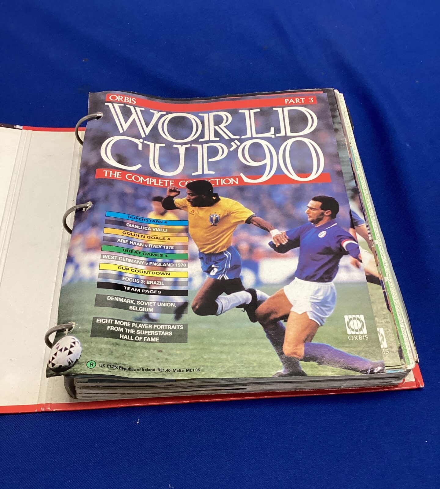 Orbis world cup 90 collection binder with albums - Image 2