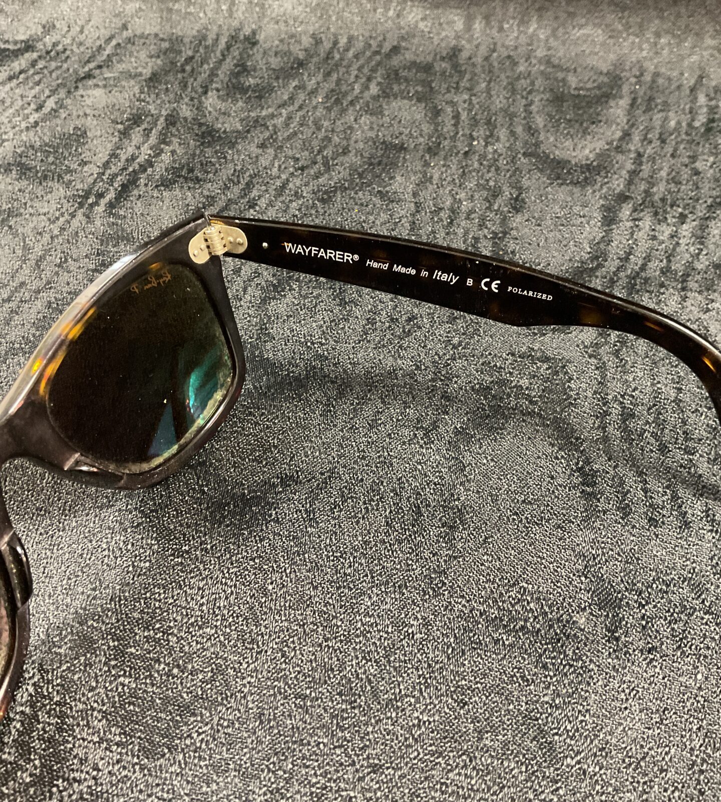 Pair of vintage Ray ban p wayfarer sunglasses - Image 2