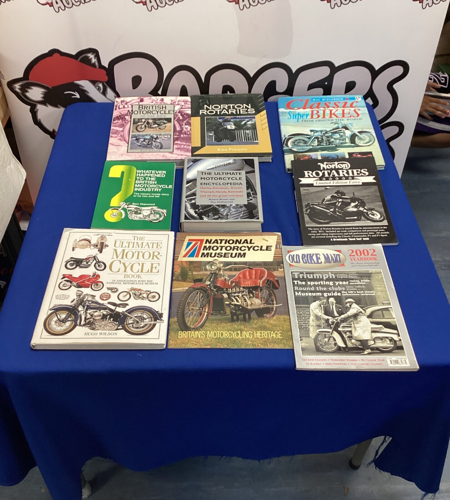Box of mixed motorcycle books inc classic bikes, the ultimate.p motorcycle & norton rotaries