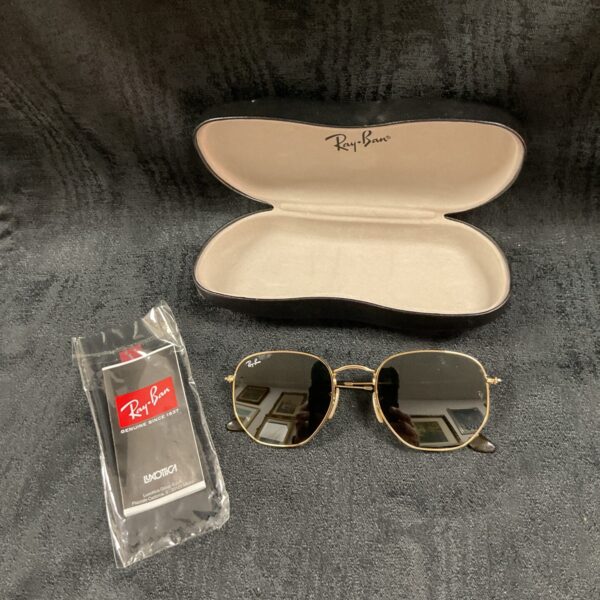 Pair of as new Ray ban sunglasses in case