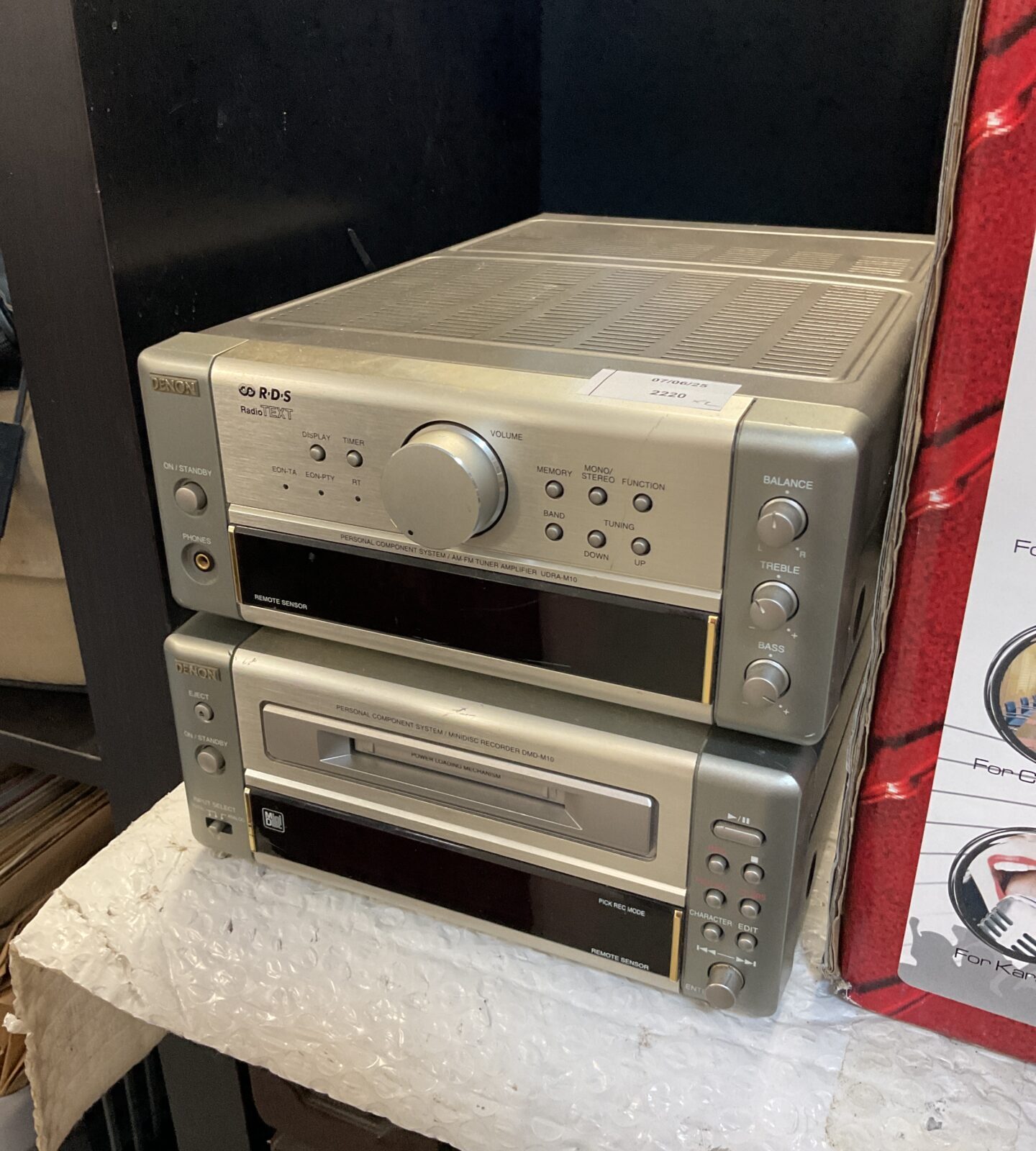 Denon dmd-m10 minidisc player & udra-m10 amplifier