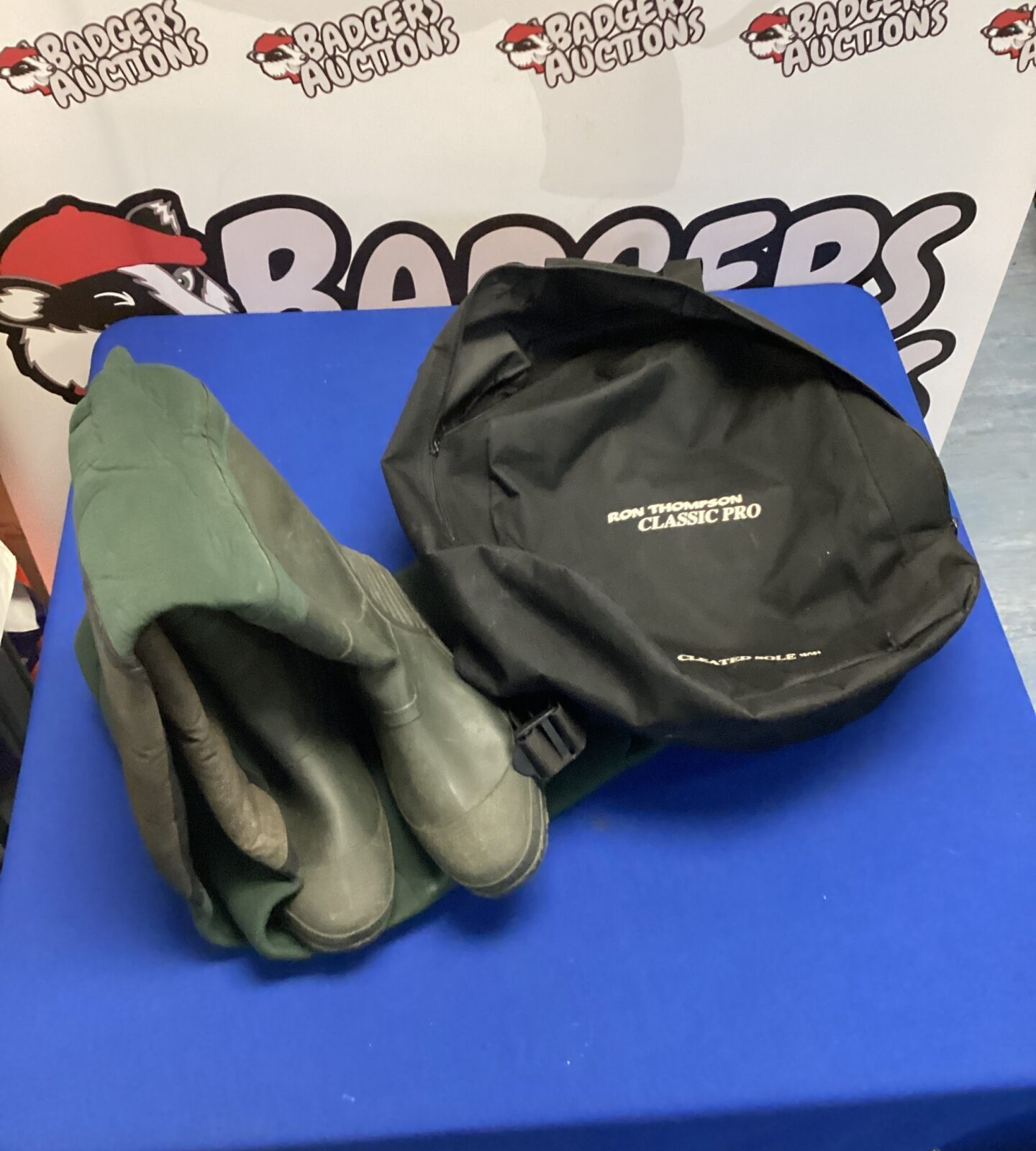 Set of ron thompson fishing waders