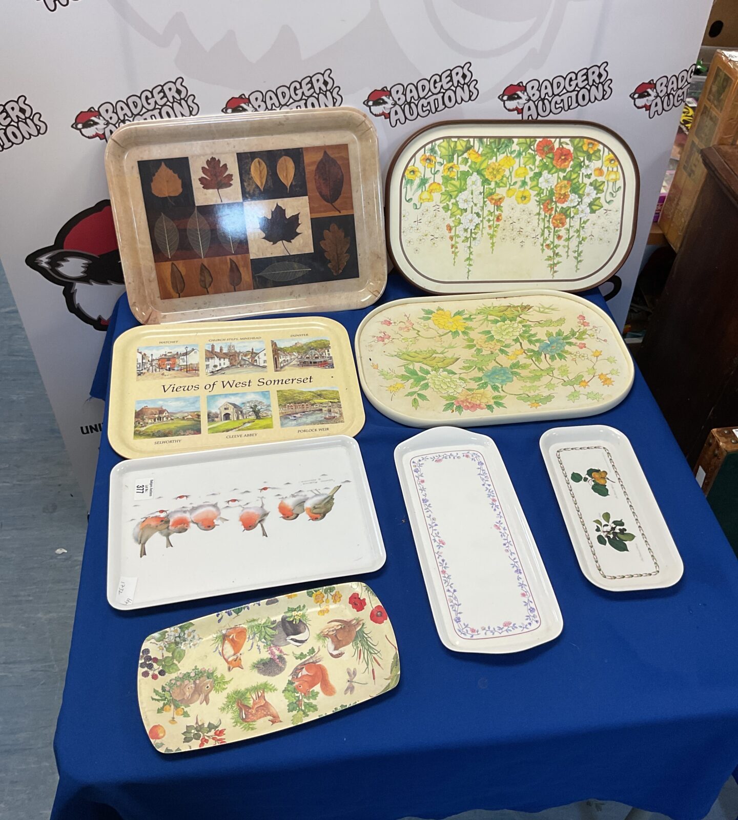 Selection of mixed serving trays
