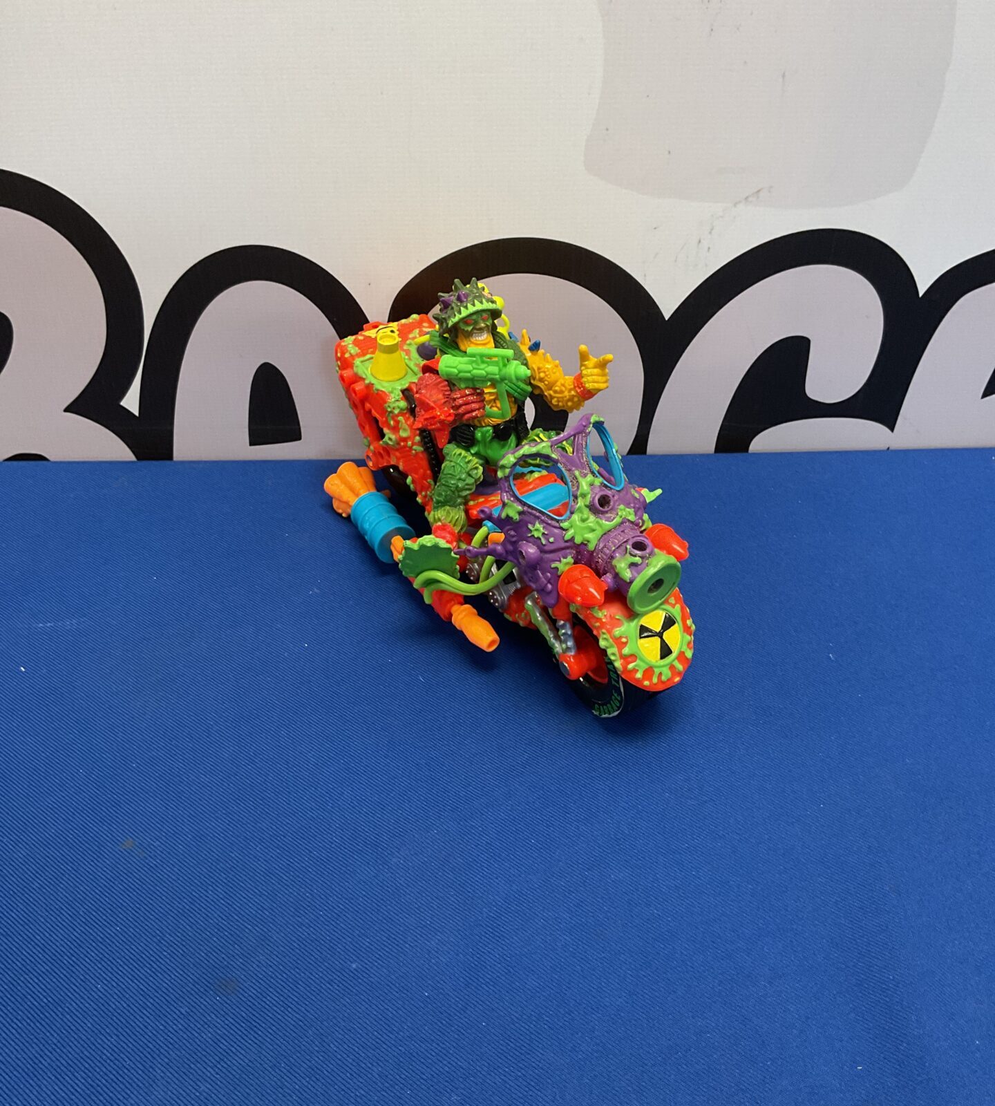 1991 playmates toys toxic crusader figure with bike
