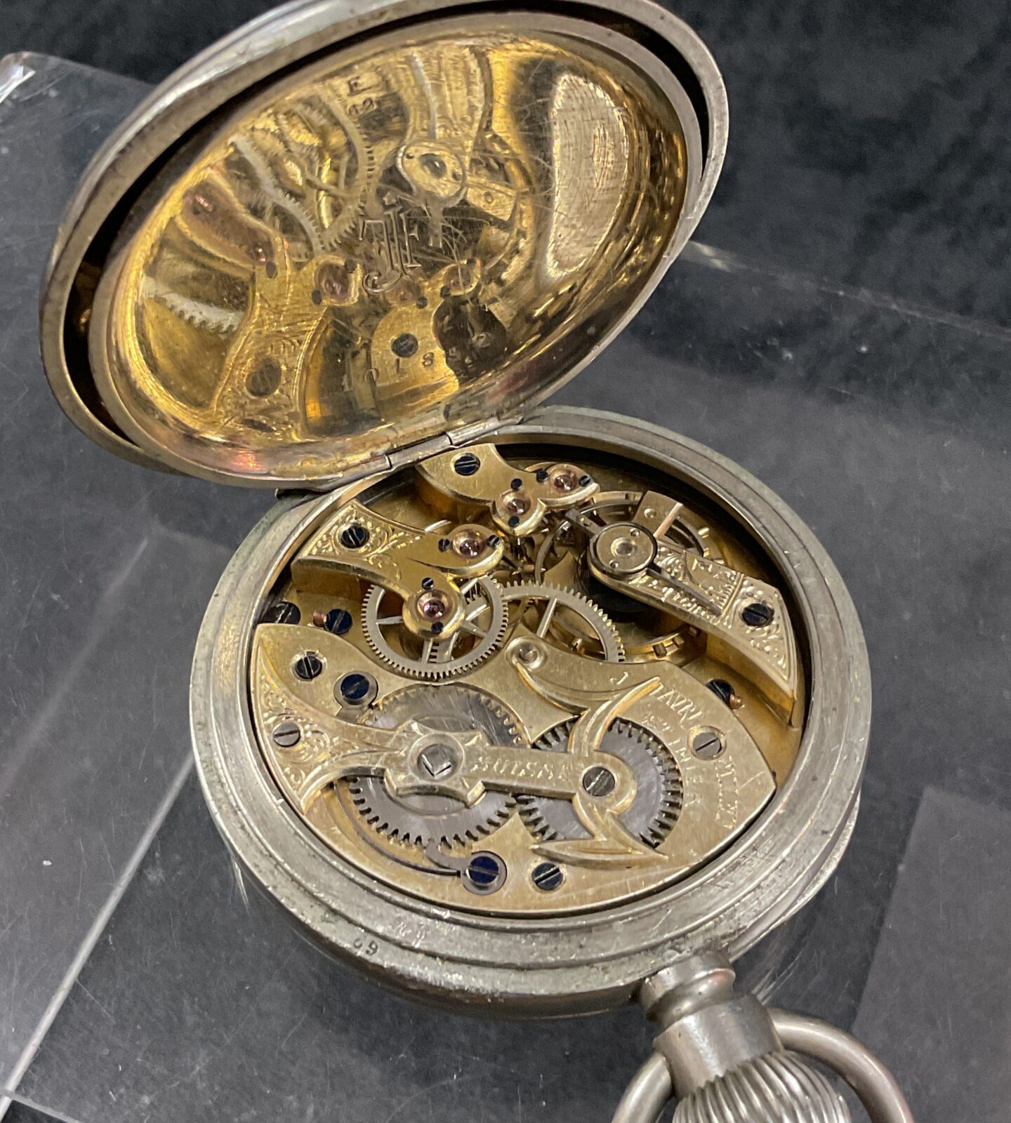 T Favre fallet St Imir Suisse railway regulator pocket watch - Image 4