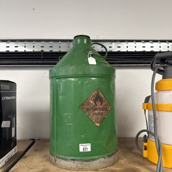 Vintage fuel can -missing cap from lid