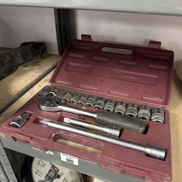Roebuck 1/2” drive ratchet & socket set
