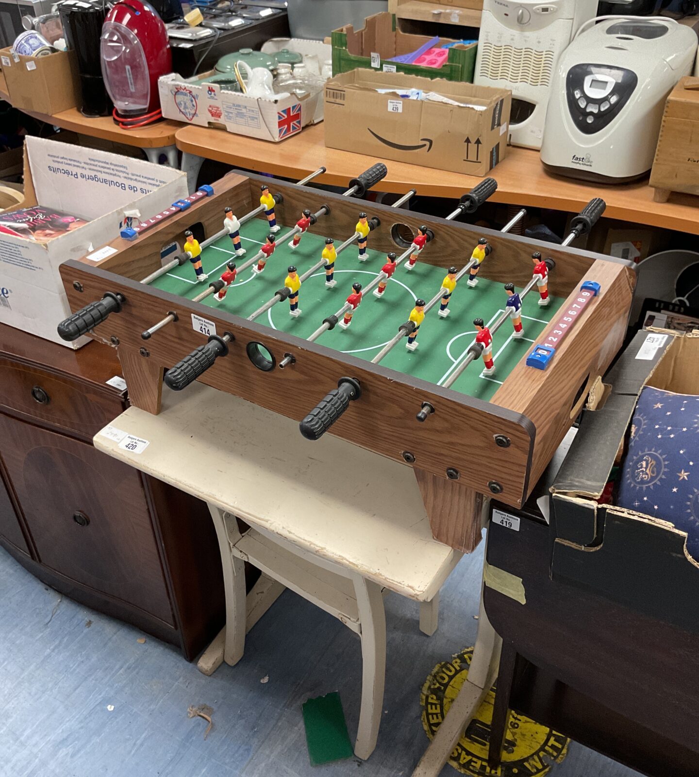 Mini table top football game