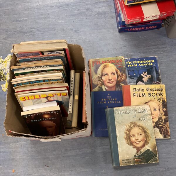 Box of vintage film & cinema related books