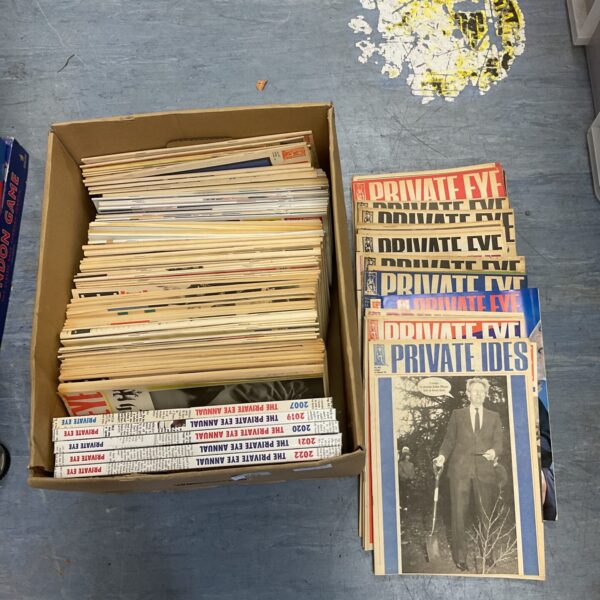 Collection of private eye magazines