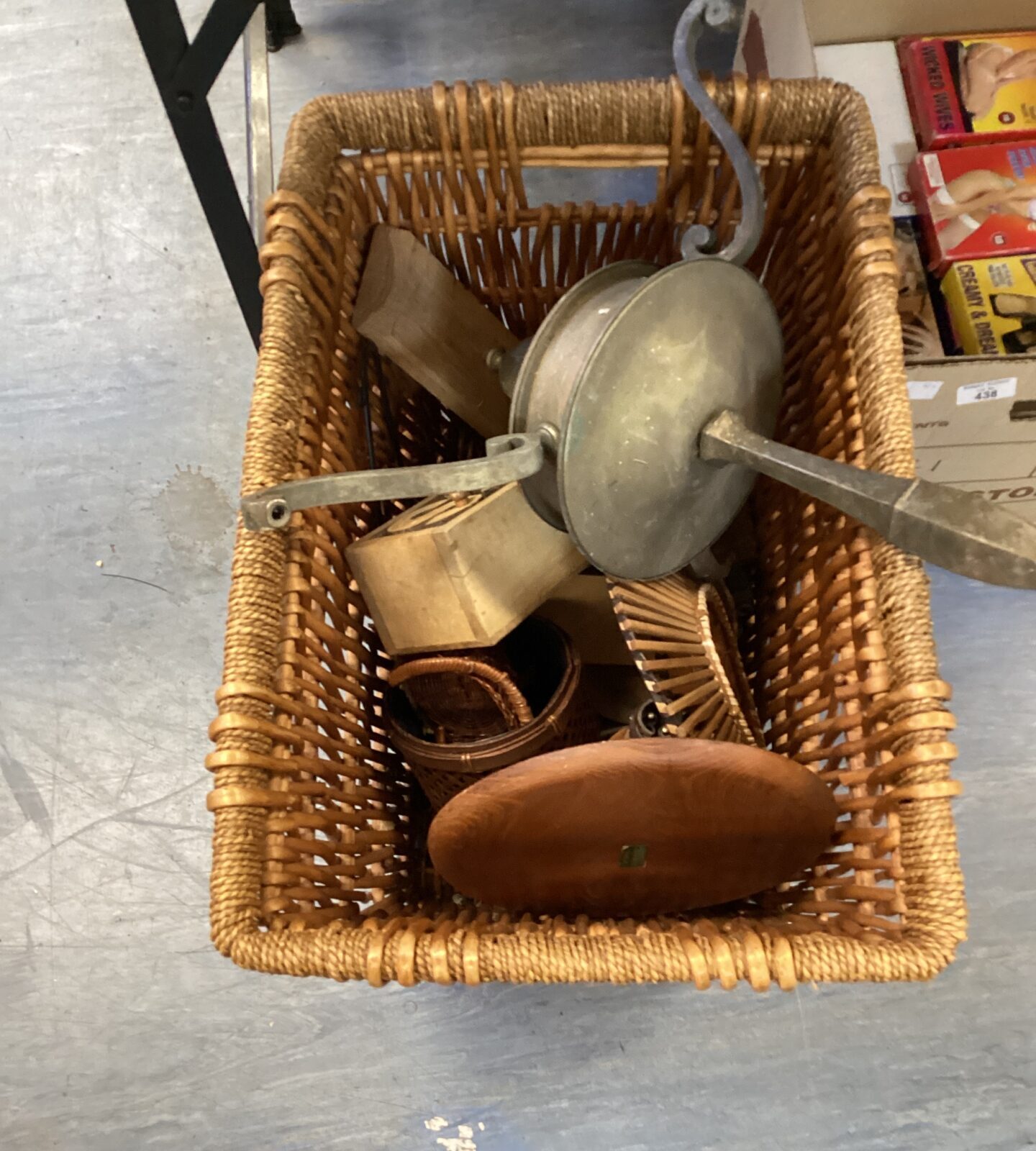 Wicker basket inc contents