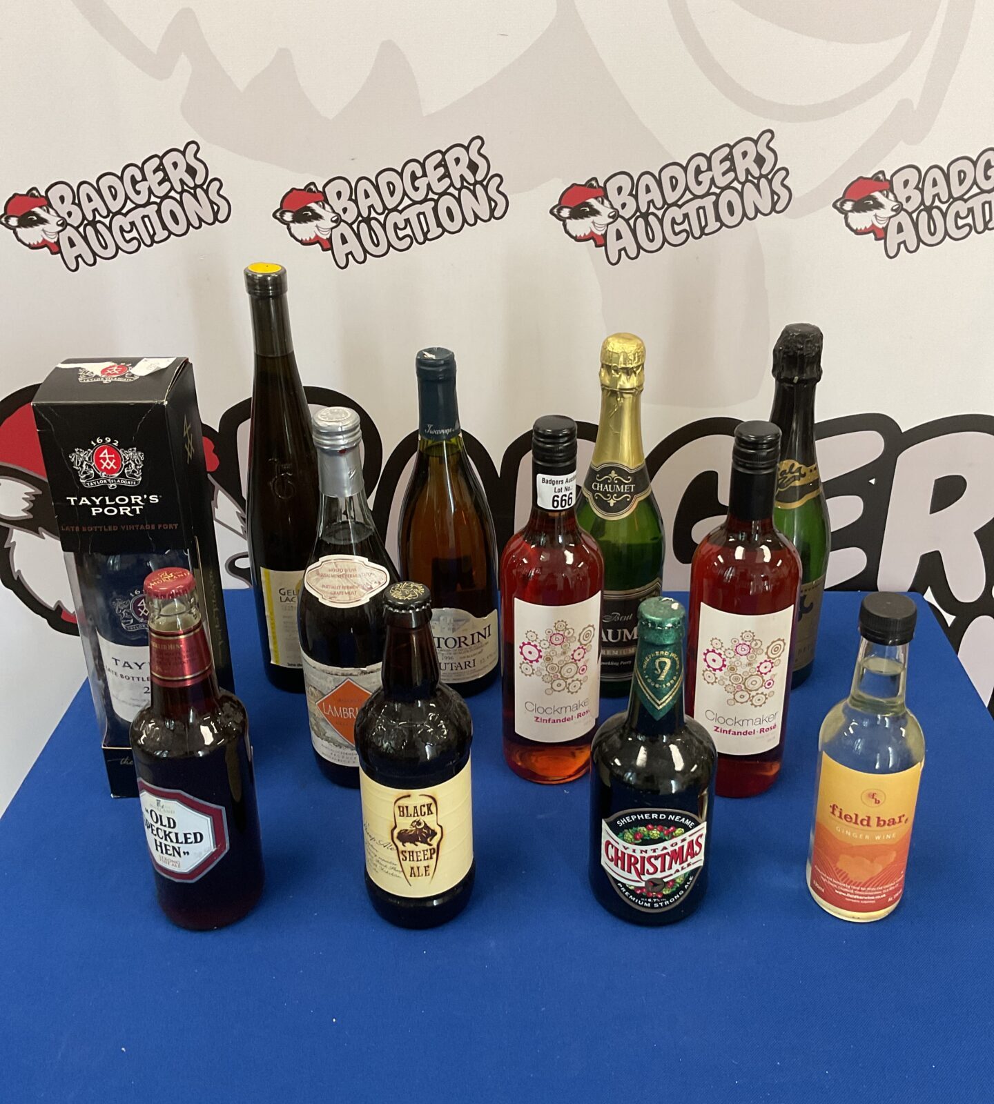 12 bottles of alcohol including taylors 2007 late bottled port