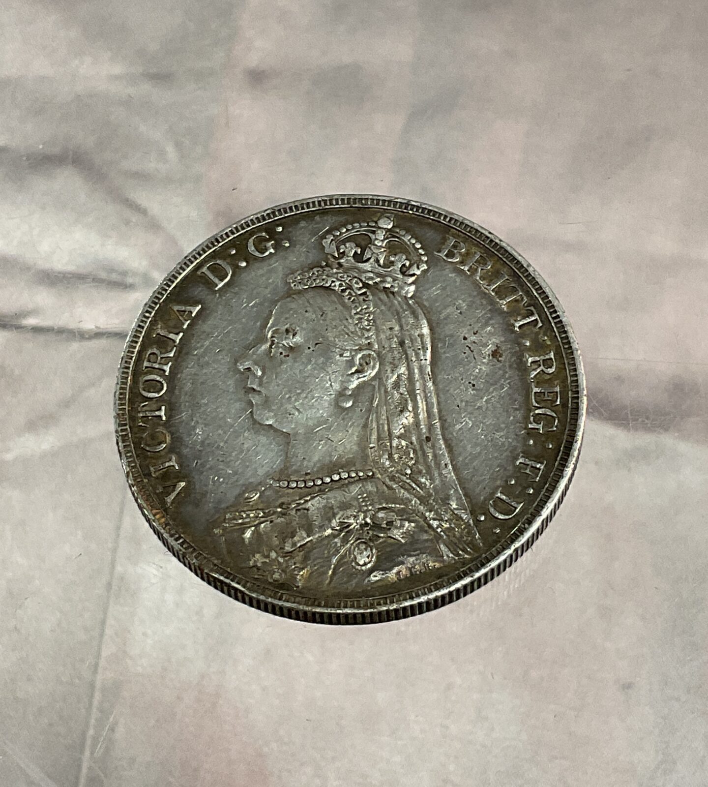 1888 Victoria Silver crown - Image 2