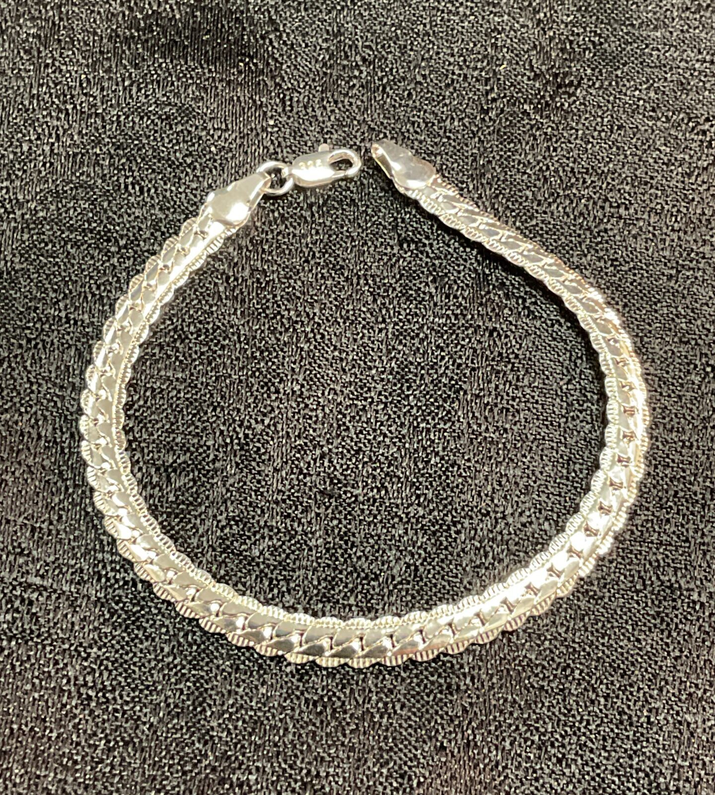 925 silver curb bracelet