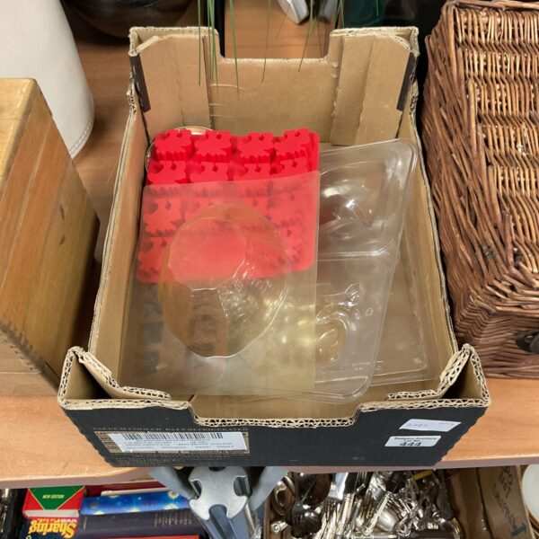 Box of mixed chocolate moulds