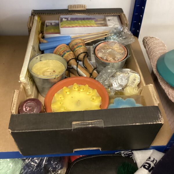 Tray of assorted candles