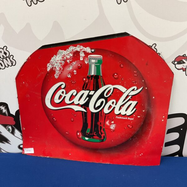 Retro tin coca cola sign