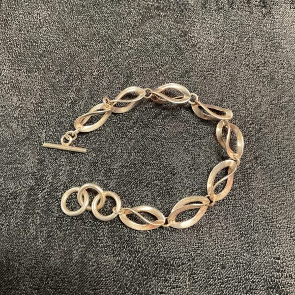 925 Silver T bar bracelet 13.9g