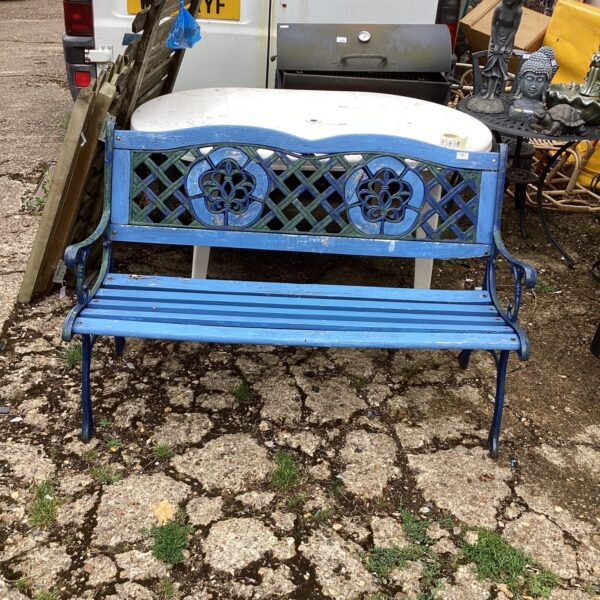 Wrought iron garden Bench