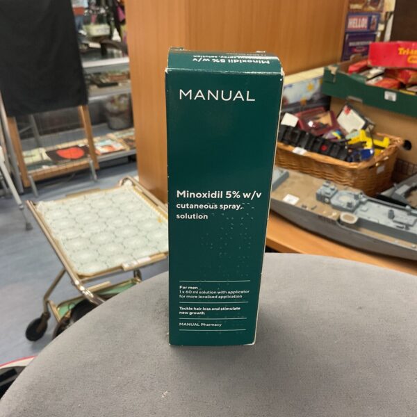 Manual Minoxidil 5% w/v cutaneous spray solution