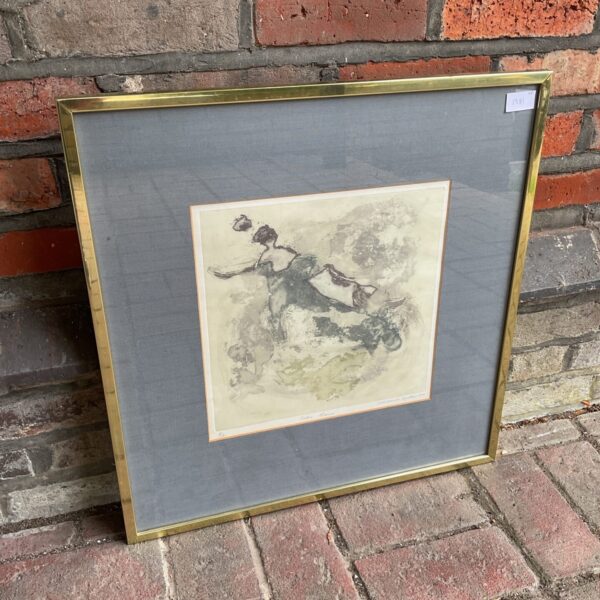 vivienne kattan signed ltd ed etching titled ente neus of lady on couch