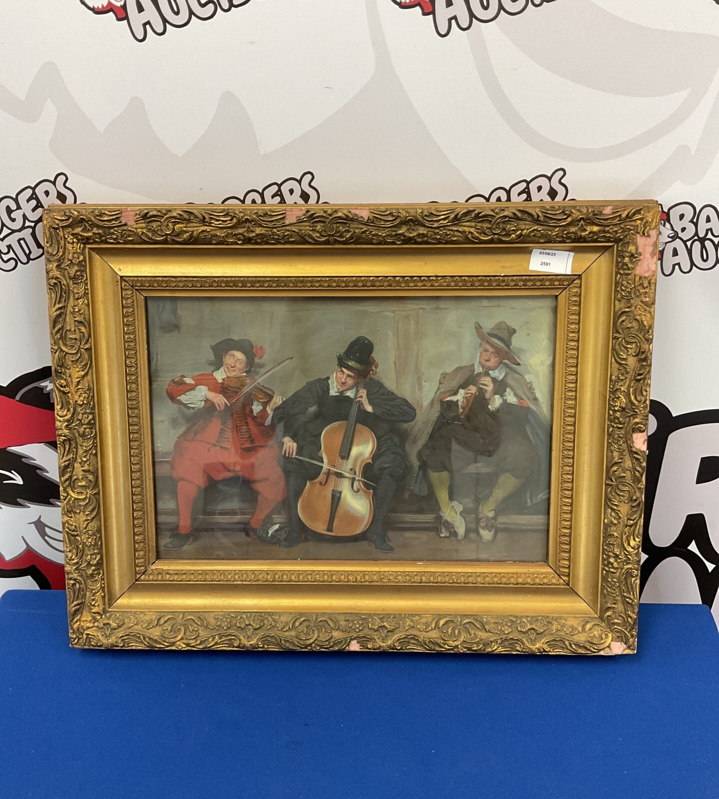 Vintage pears advertising print of the three cavaliers
