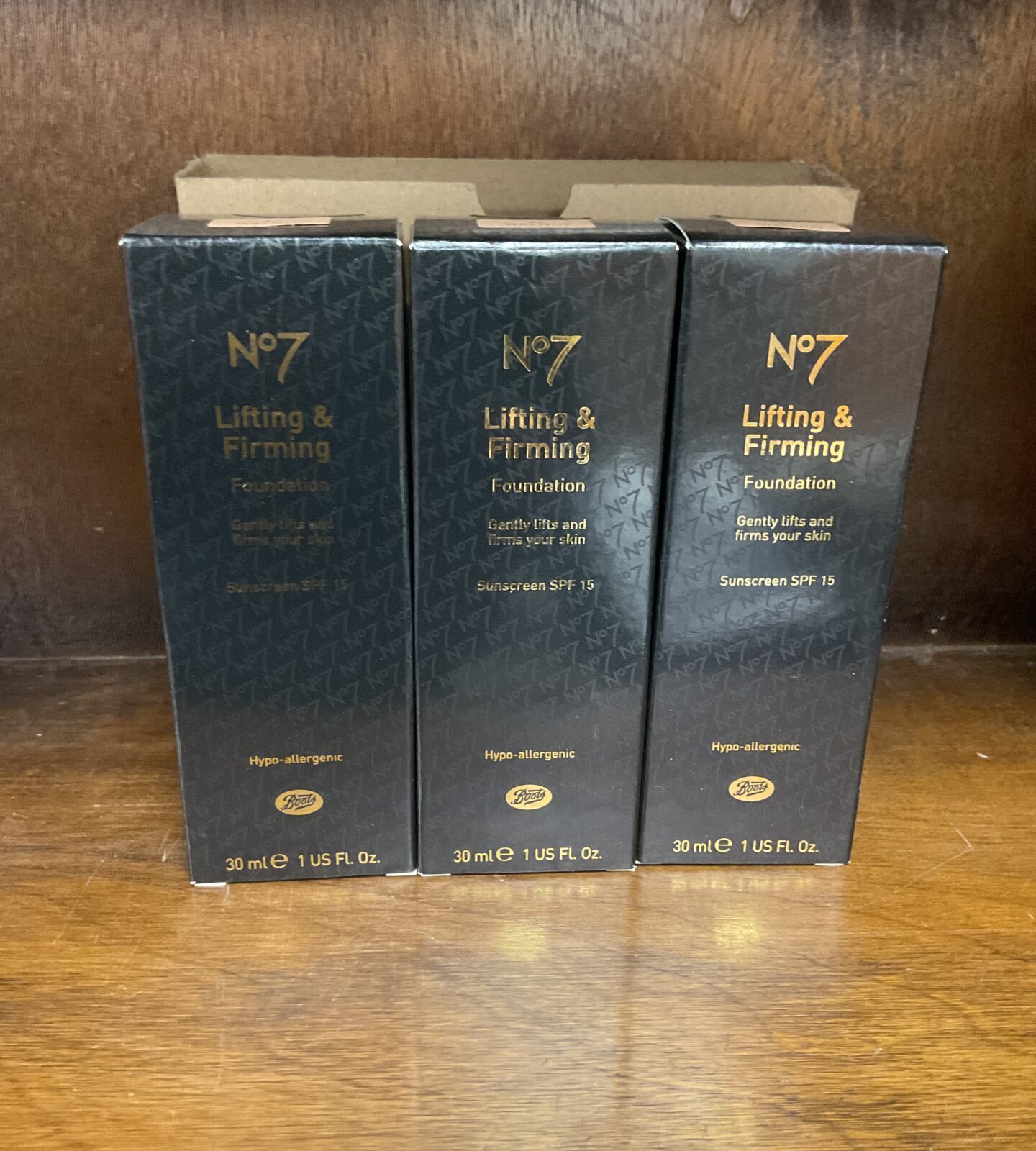 Three new sealed no7 lifting and firming foundations