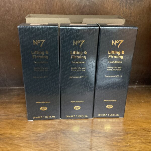 Three new sealed no7 lifting and firming foundations