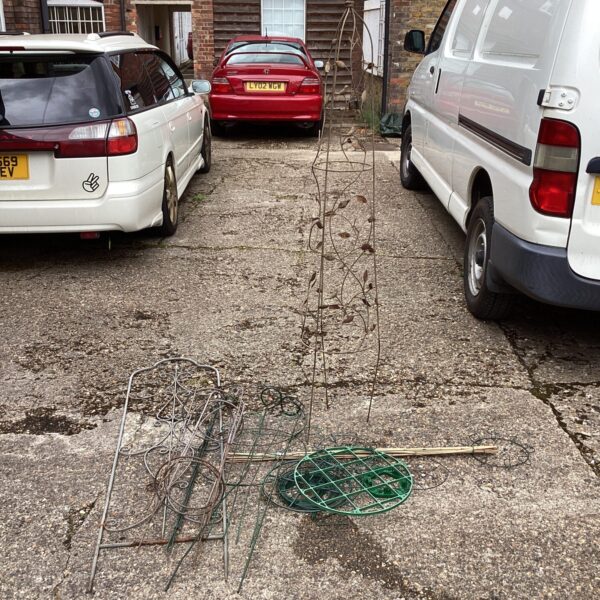 Selection of garden plant climbing frames