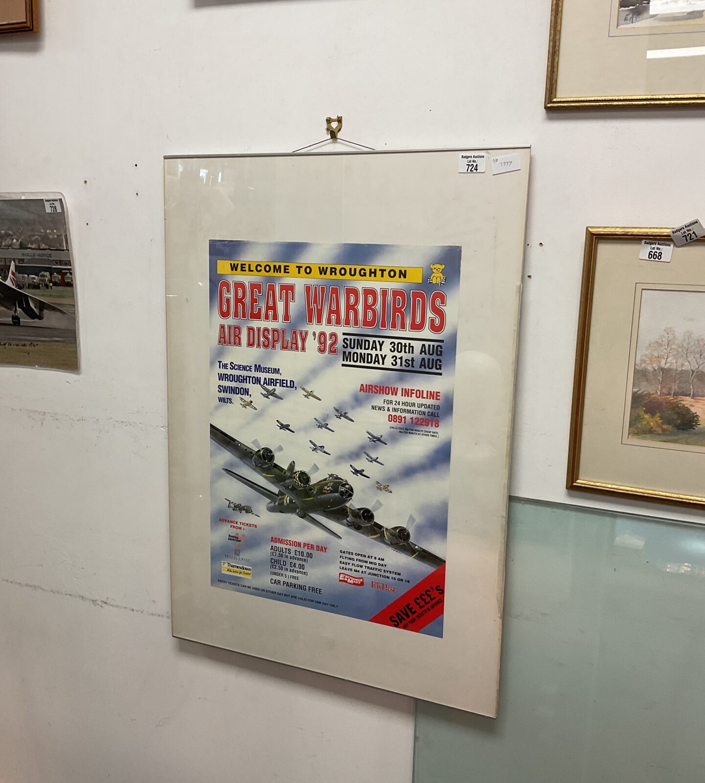 1992 wroughton swindon sally b airshow poster