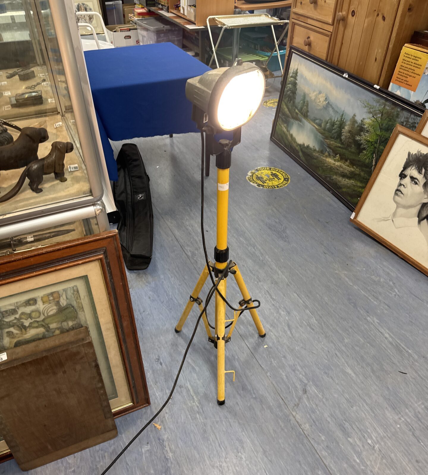 Defender halogen tripod site light - working