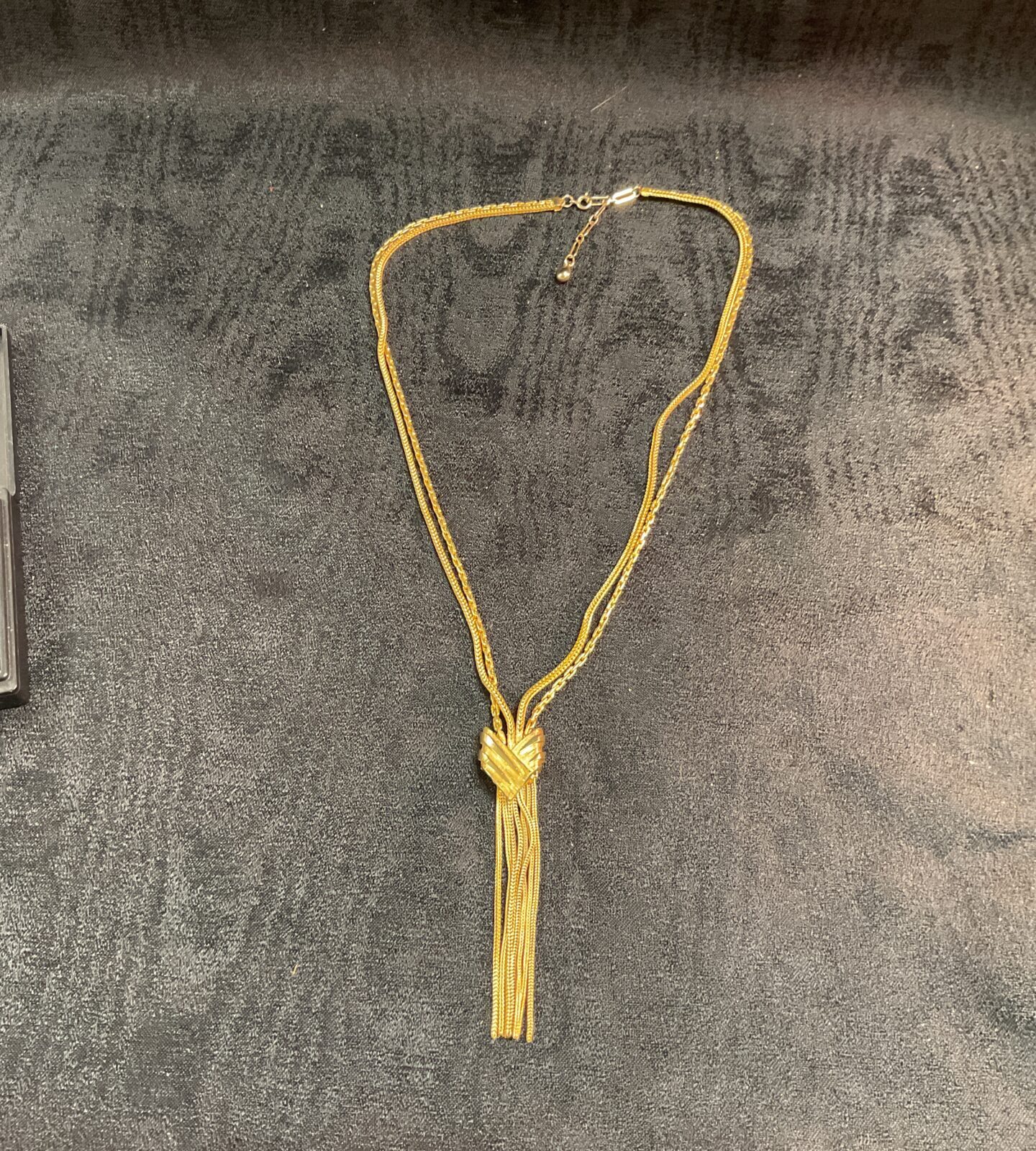 Vintage 1950s Yellowmetal 18”rope necklace