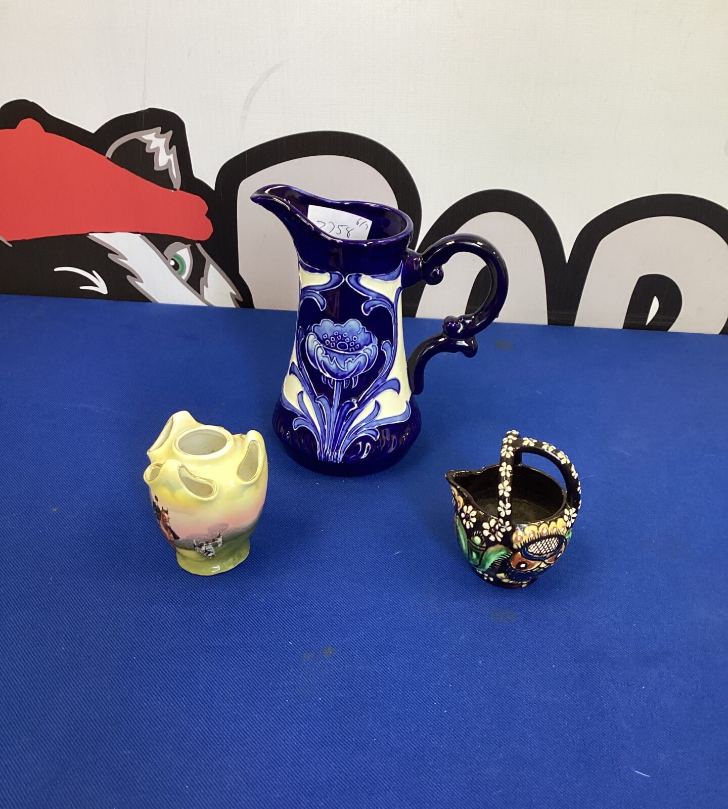 Three porcelain items inc Old Tupton ware Vase