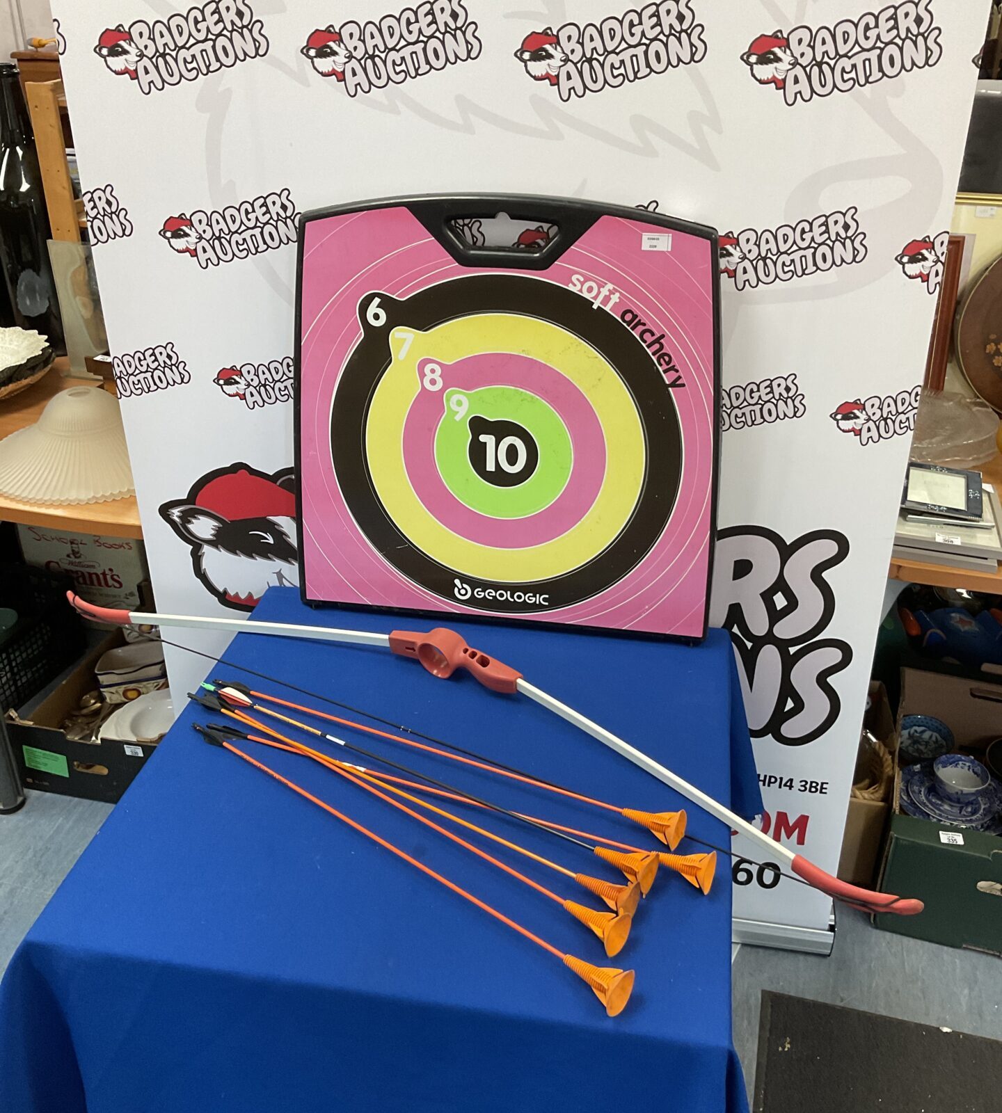 Geologic discovery 100 practice bow with target & arrows
